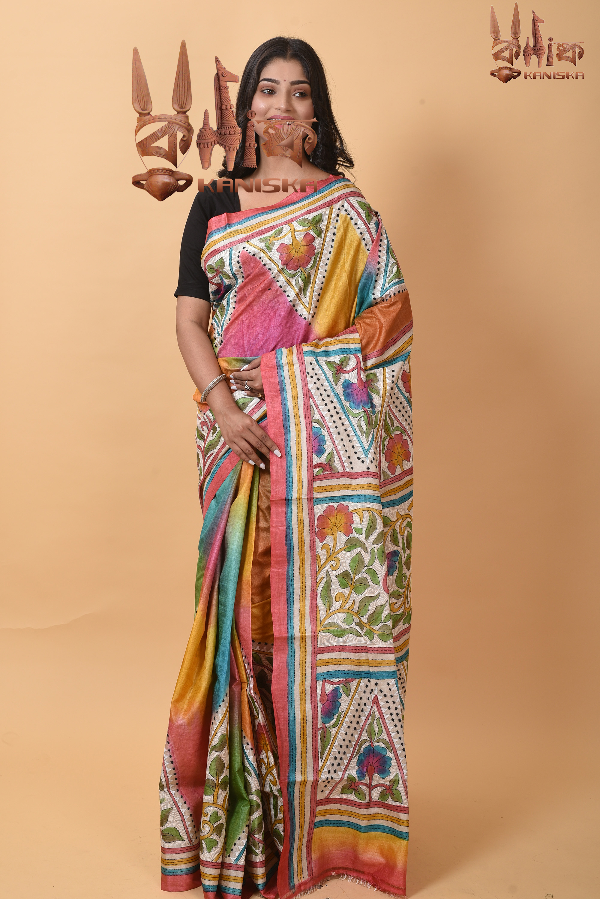 Explore the beauty of Kantha stitch sarees - Buy online classystreet.com